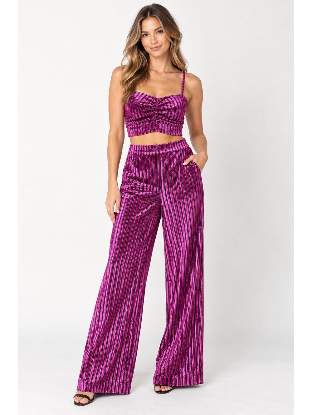 House of Harlow 1960 x REVOLVE Magenta Striped Two Piece Set XS